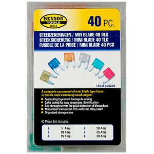Image de Lot 40 Mini Fusibles Pour Voiture