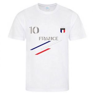 Maillot De Foot France Enfant Blanc