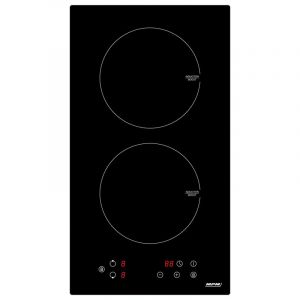 Mpm Plaque à Induction Encastrable 30cm, 2 Feux 18cm Booster, Contrôle Tactile -30-IM-06 3500 W Noir 03317