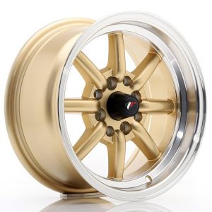 Jante Alu Japan Racing Jr19 8x15 4x100 Et0- Or Bord Poli - 2233968