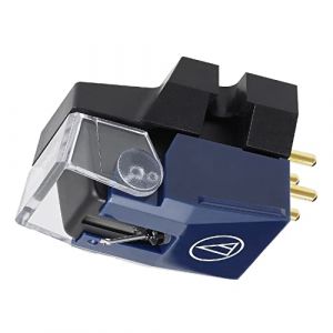 Audio Technica VM520EB Dual Moving Magnet Phono Cartridge with Elliptical Stylus (Black/Blue)