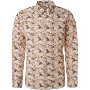 No Excess Chemise De Lin Imprimé Floral Multicolore Multicoloré Beige taille XXL