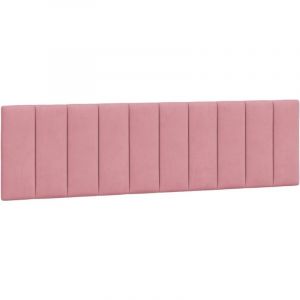 VidaXL Coussin de tête de lit rose 180 cm velours