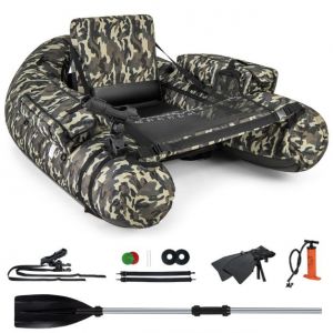 Bateau de pêche gonflable Coast - Max. 150 kg - Camouflage - PVC - 146x109x44 cm