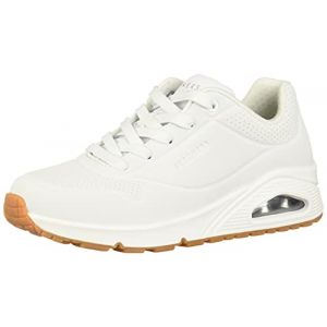 Skechers Uno-Stand on Air, Baskets Femme, Off White Durabuck, 36 EU