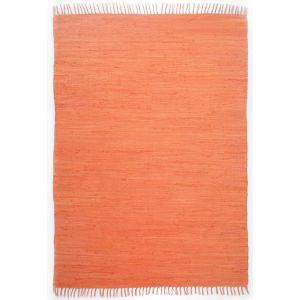 Image de Theko Tapis réversible en coton - tissé à la main terracotta 70x140