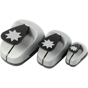 Creotime Set de 3 perforatrices - Etoiles