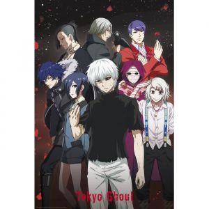 Abystyle TOKYO GHOUL - Poster - "Groupe"- roulé filmé (91.5x61)