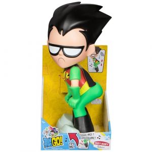 DC Teen Titans GO! - Booty Scooty Robin - Figurine Interactive Dansante - avec Musique, Activation par Pression - Figurine Robin - Jouet À Collectionner - Super Héros - Jouet Enfant 4 Ans Et +