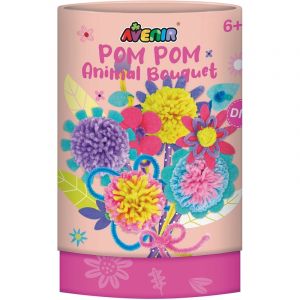 Dam Activités créatives couture pompom bouquet fleur