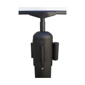 Viso Panneau A4 noir pour poteau de guidage