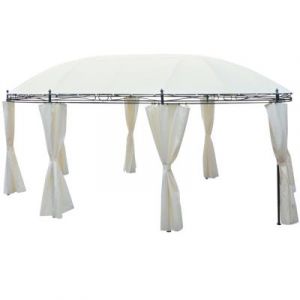 VidaXL Chapiteau 530x350x265 cm Blanc crème