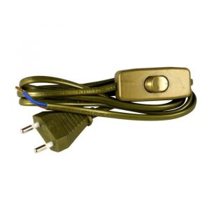 Image de Zenitech Cordon avec interrupteur pour luminaire 1,5m Or