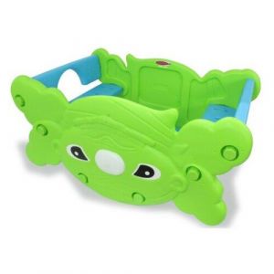 Ensemble de si&egrave;ges pour Enfant Sit and Swing 2 en 1 - Convient pour l'int&eacute;rieur et l'ext&eacute;rieur - Montage Facile - Bords arrondis - Table ou Bascule r&eacute;versible - Peu encombrant - D&eacute;montable