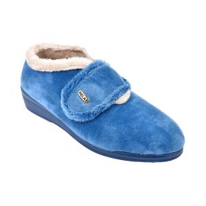 Ozabi Chaussons Charentaise Femme PREMIUM SCRATCH MD9974 BLEU