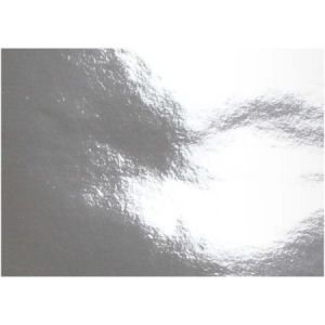 Creotime Papier métallisé - A4 - 120 g - Argent - 10 feuilles