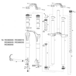 Image de Rockshox BoXXer Ressort hélicoïdal Race/RC/Team/R2C2 Rouge Medium Red 3.5 cm