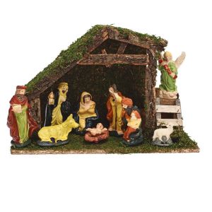 Image de Atmosphera Crèche de Noël 8 santons porcelaine Autres Multicolore