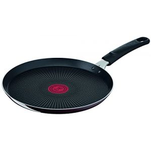 Image de Tefal D52210 Resist Intense Crêpière 25 cm | Revêtement anti-adhésif | Flame Protect | Résistant | Signal thermique | Forme idéale | Nettoyage facile | Sûr | Bordeaux