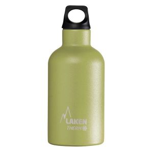 Laken Bouteille isotherme Futura de en acier inoxydable avec isolation sous vide et goulot étroit 350 ml Kaki
