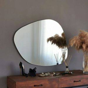 Miroir mural organique forme galet 90 cm - style design CODY