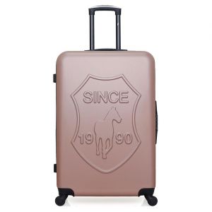 Valise Cabine 4 roues simples Damon 55 cm rose doré