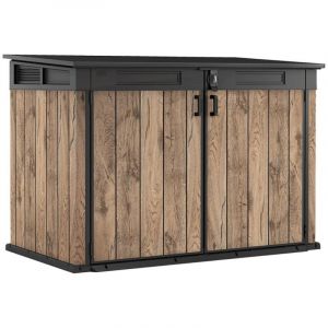 Keter Coffre de rangement pour jardin Signature 2020L - Aspect bois Douglas