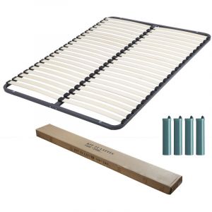 Image de Ebac Sommier démonté + pieds 160x200 Kit 44 lattes Literie