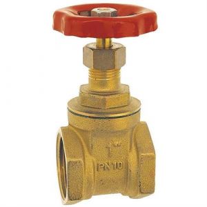 Ferro 5/4 'pouce bsp robinet d'étanchéité en laiton robuste arrêt d'eau avec poignée de tête rouge
