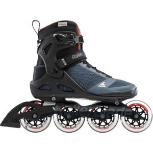 Image de Rollerblade Macroblade 90 Rollers en Ligne Orion Bleu/Orange Spicy 310