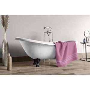 Home Linge Passion Drap DE Douche 500 GMS 100% Coton 70 x 140 CM - Rose Poudre