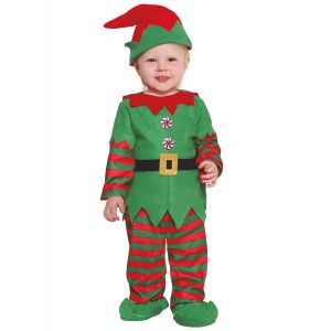 Déguisement elfe de Noël vert bébé - Couleur Rouge - Taille 18 - 24 mois