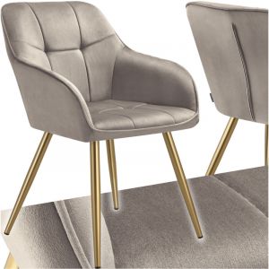 TecTake Chaise marilyn aspect velours capitonné - Chaise, chaise de salle à manger, salon par pièce