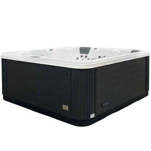 Astral Pool Spa Maguana - Cuve blanche - Habillage gris anthracite - 5 places - Jacuzzi extérieur