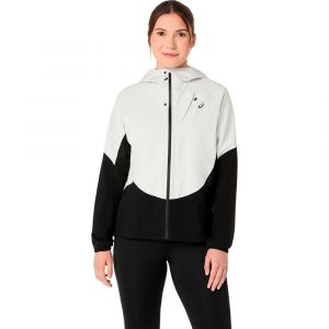 Asics Veste &agrave; capuche Metarun Legend blanc noir femme - S
