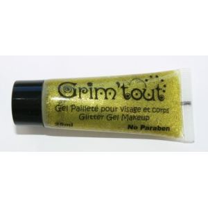 Grim Tout Maquillage gel pailleté pour le visage 25 ml