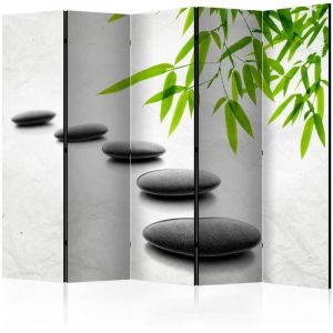 Artgeist Paravent 5 Volets "Zen Stones" 172x225cm