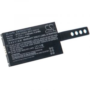 Vhbw Batterie remplacement pour Datalogic 94ACC1368, BP07-000110, BP08-00011A pour scanner de code-barre POS (1100mAh, 3,7V, Li-ion)