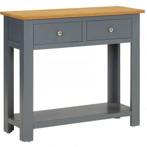 VidaXL Table Console Bois de Chêne Massif 83x30x73 cm Modèle 1