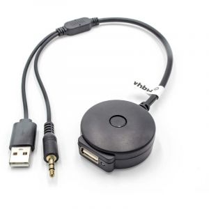 Vhbw Adaptateur Audio USB Bluetooth pour BMW 5er, BMW 6er, BMW 7er d es 11/2008