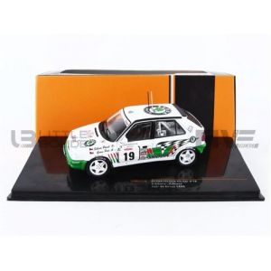 Voiture Miniature de Collection IXO 1 43 SKODA Felici it Car Tour de Corse 1995 White / Green RAC371B