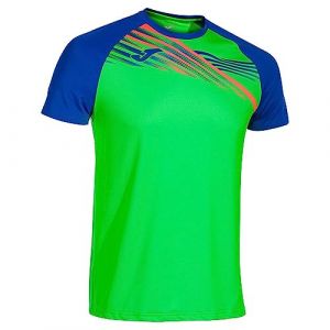 T-shirt Joma Elite X manche courte vert fluo bleu électrique - XS