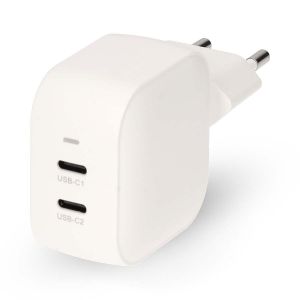 Nedis Chargeur mural 35W 2 ports USB-C GaN - Blanc