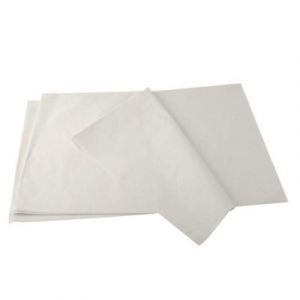 Lot 100 feuilles papier de soie - 32,5 x 60 cm - Blanc - Emballage cadeau, décoration, anniversaire, mariage - Pack And Move
