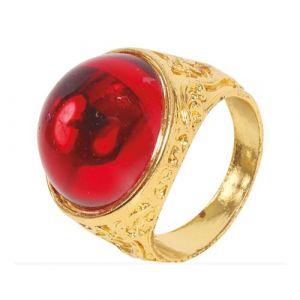 Bague fantaisie rubis rouge adulte - guirca 17588