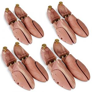 Jago Embauchoirs à Chaussures - en Bois de Cèdre, pour Homme et Femme, Taille 45/46, 4 Paires - Formes Chaussures, Élargisseurs, Tendeurs, Extenseurs