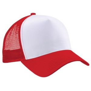 Beechfield - Casquette - Homme (Taille unique) (Rouge/blanc) - UTRW260