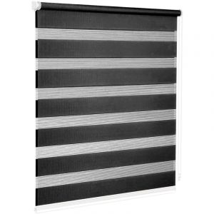 Emmevi Mv S.p.a. - Store Enrouleur Fenêtre Portes Interne Maison Bureau Kit De Montage Mur Châssis Pas De Trous Noir - 200x180 Cm