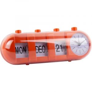 Present time Alarme Retro Tube Calendar Flip