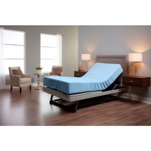 Matelas 90X200 medical- geriatrique Epaisseur 20 cm - Pour lit medicalise et articules - Mousse therapeutique - Dehoussable et impermeable